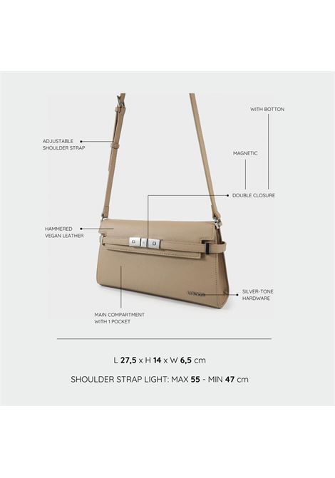 Borsa a tracolla GRACE LONG - Taupe LABEL ROSE | GRACE LONGTAUPE